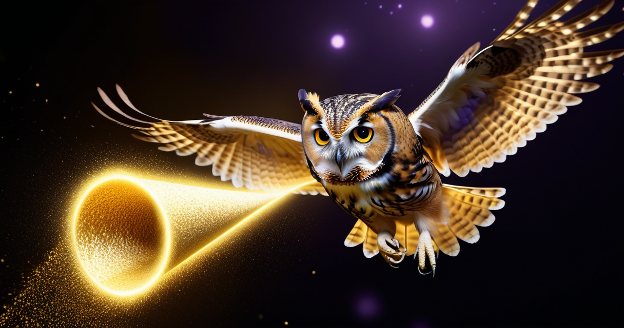 AthenaPixie owl delivering your morning briefing